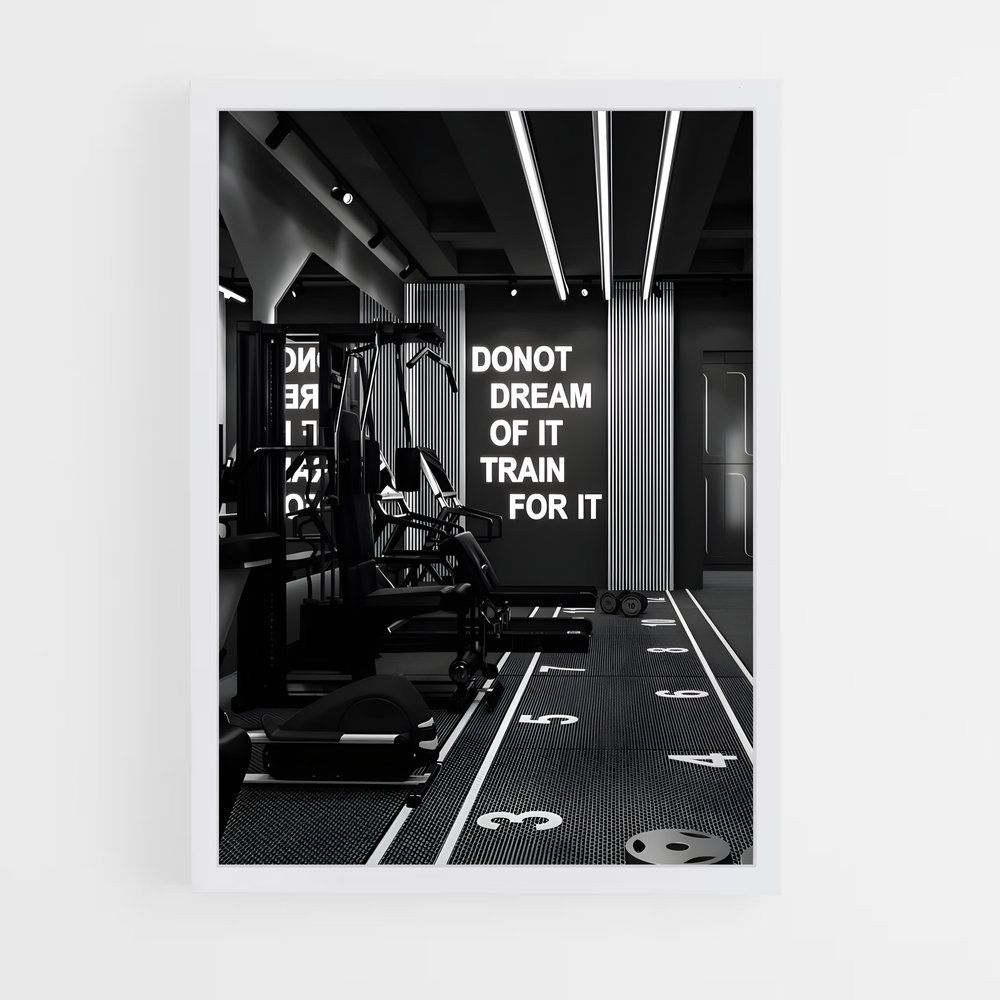 Poster Combat Noir – affiche Compétitions de gymnastique (vue 3)